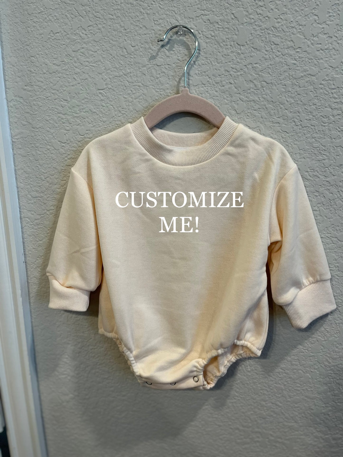 Customized Sweatshirt Rompers