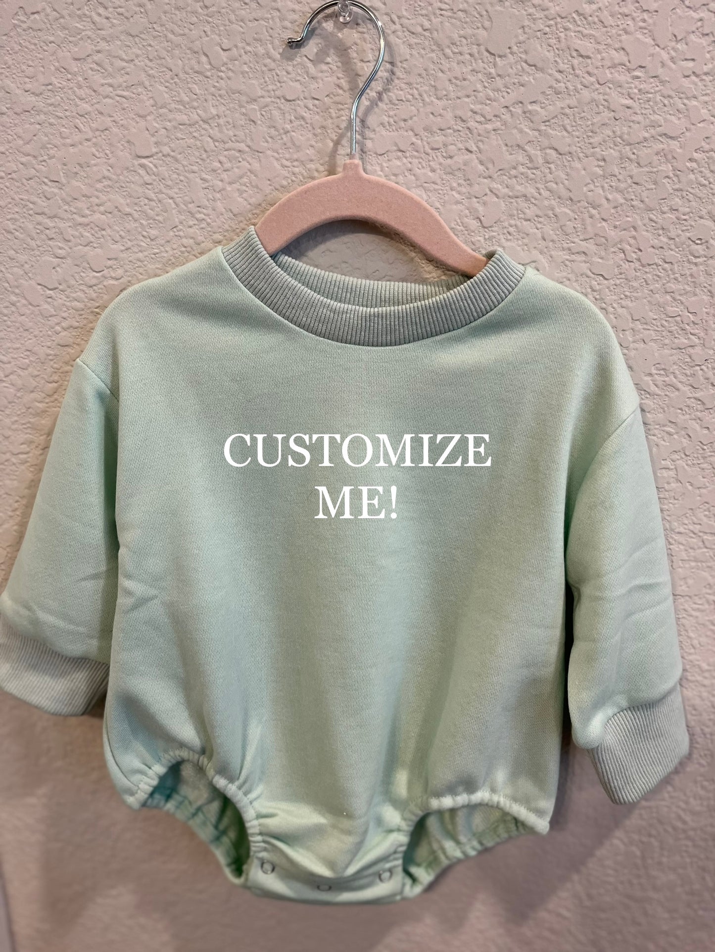 Customized Sweatshirt Rompers