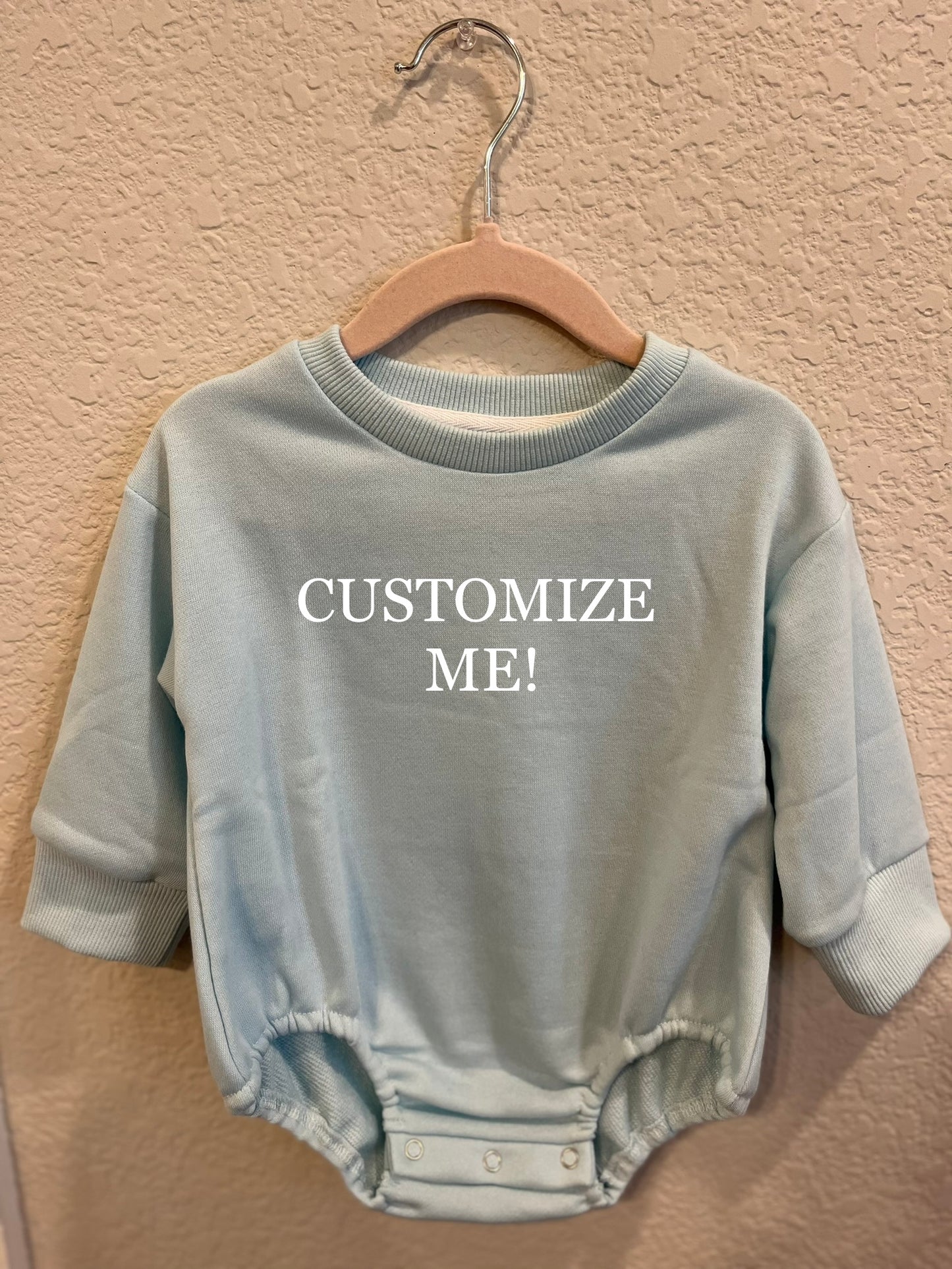 Customized Sweatshirt Rompers