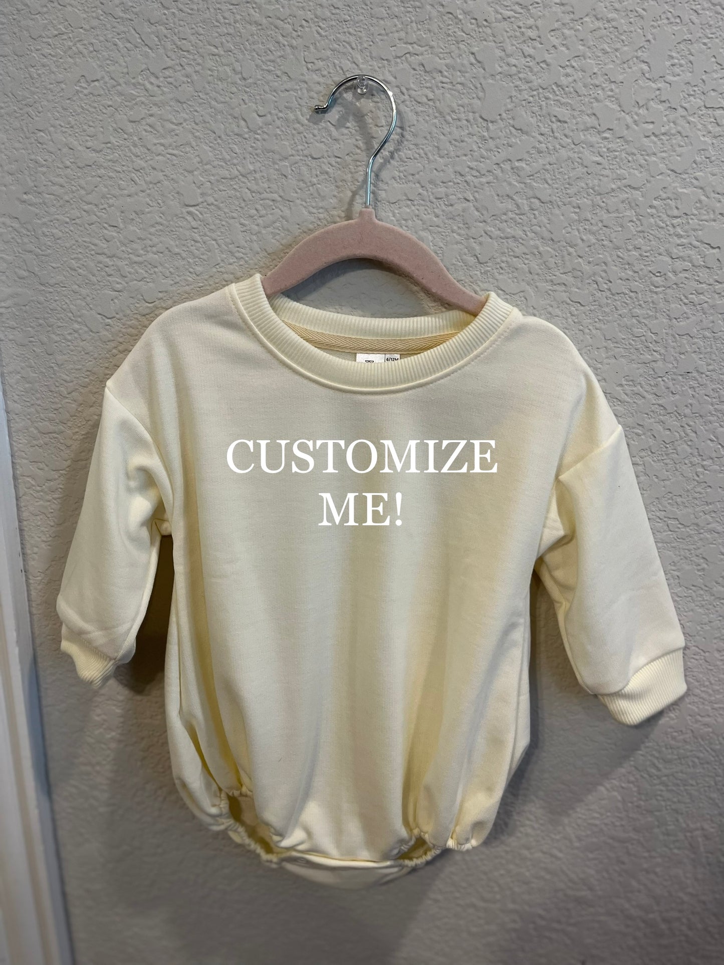 Customized Sweatshirt Rompers