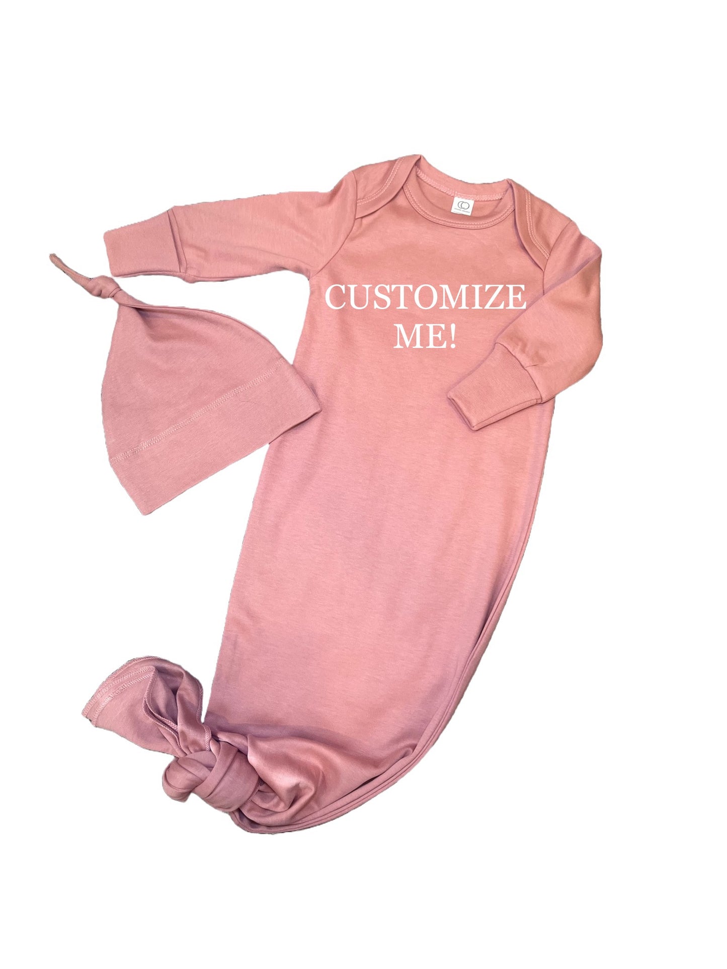 Customized Infant Gown & Hat