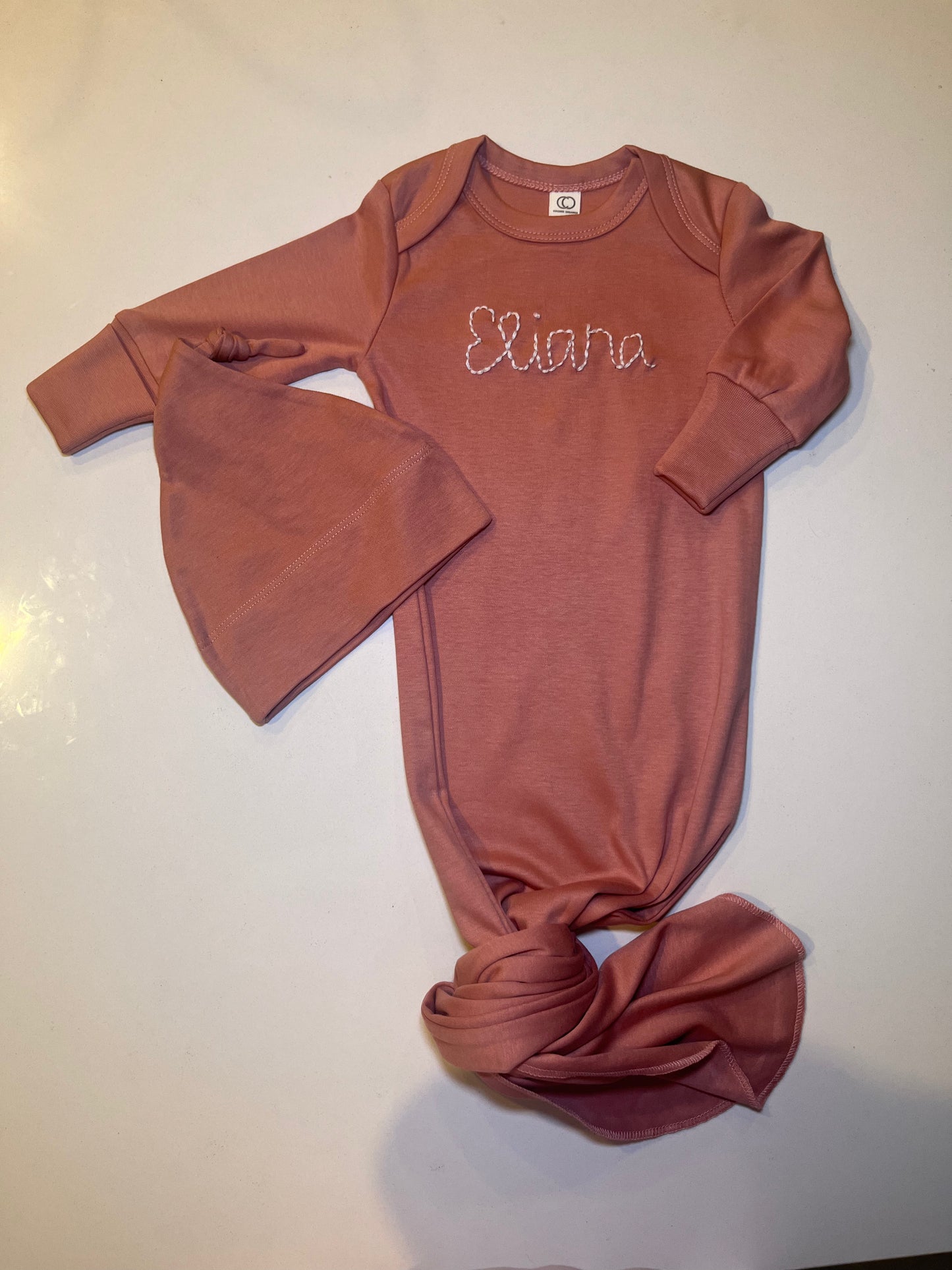 Customized Infant Gown & Hat